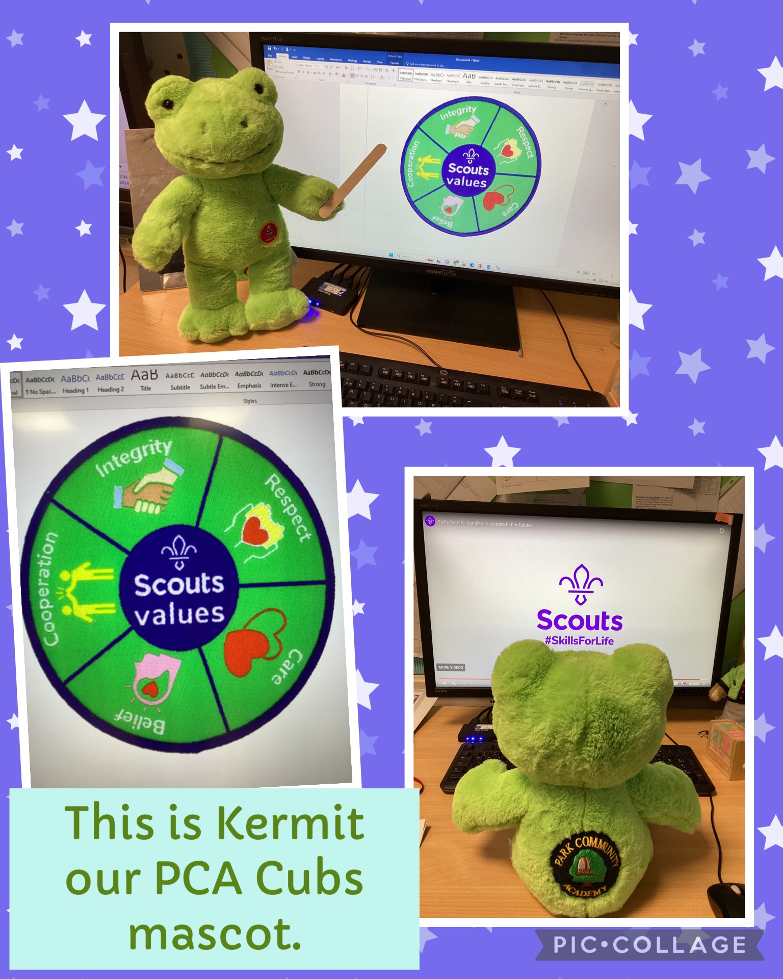 Introducing Kermit, our PCA Cubs mascot. 