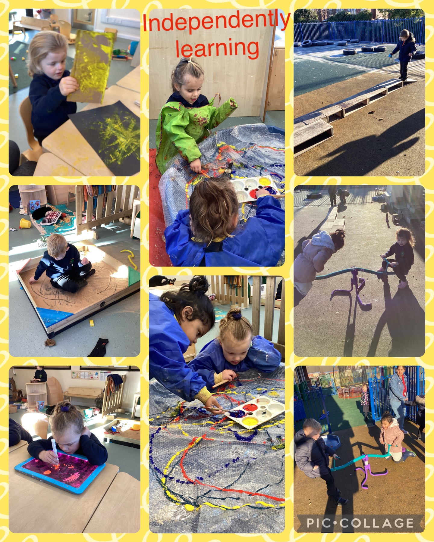 Image of Independent learning indoors and outdoors