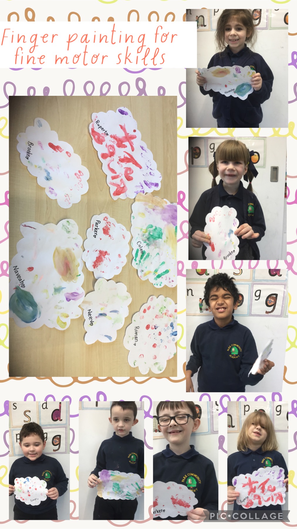 Image of Finger painting in 2E