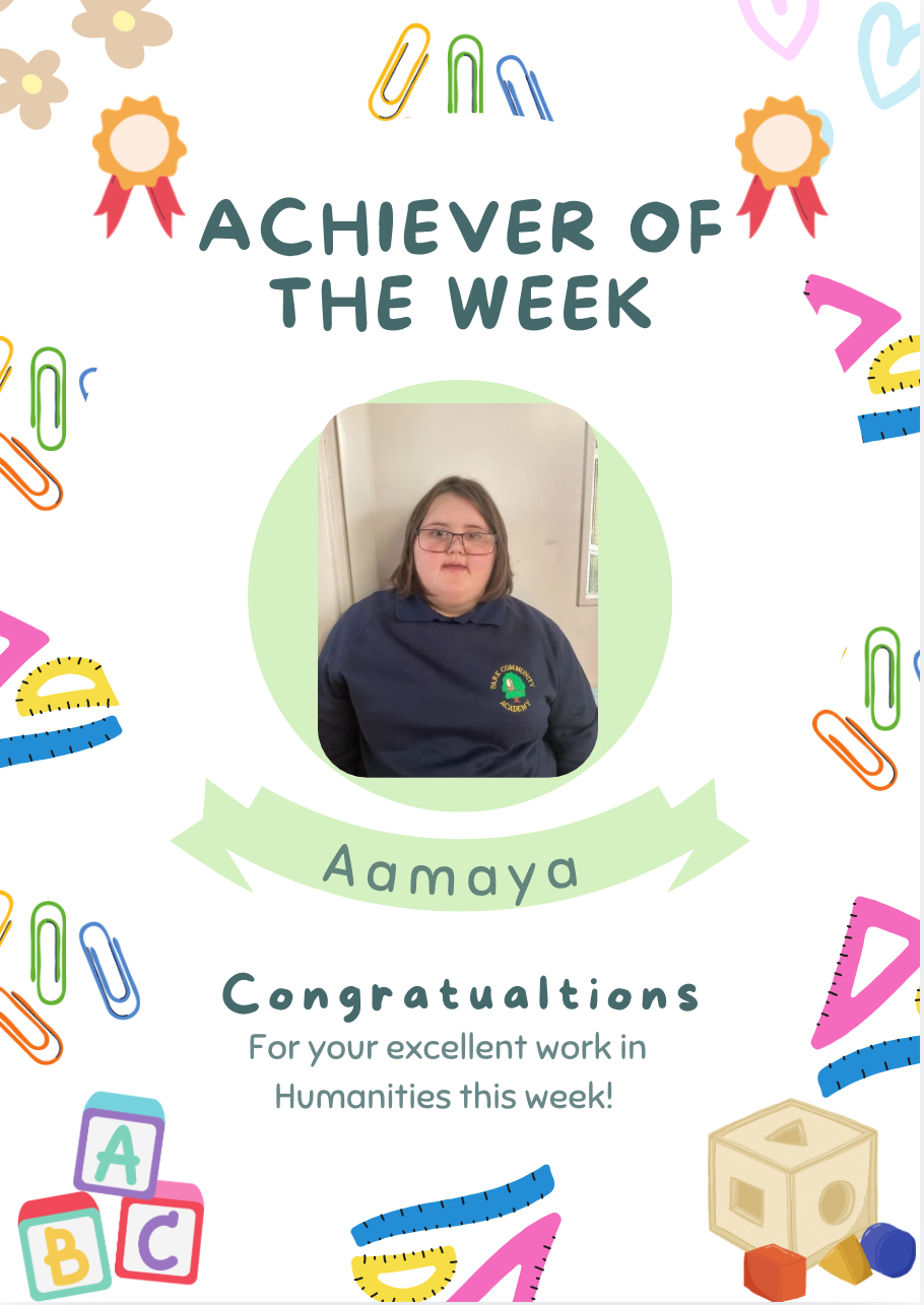 Image of Achiever of the week 