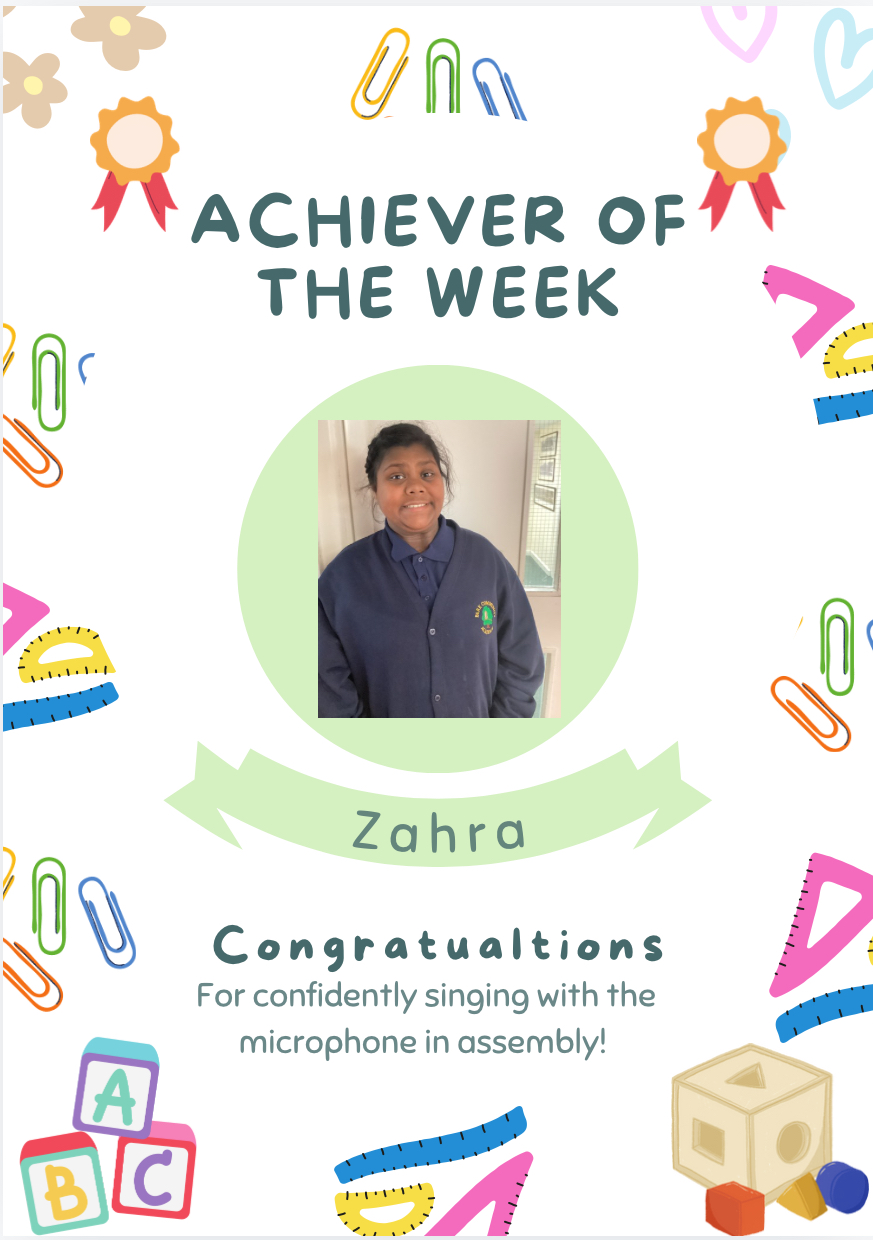 Image of Achiever of the week 