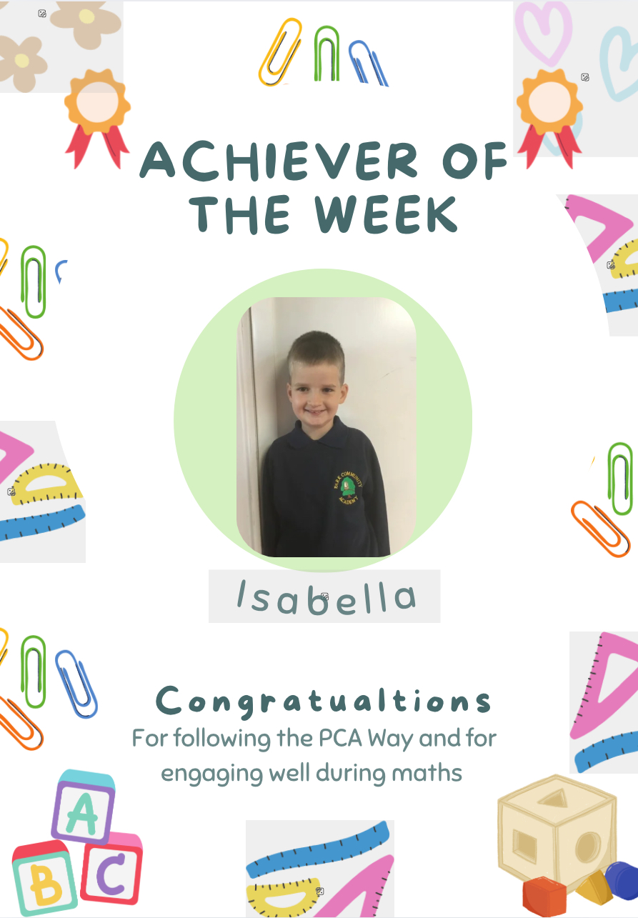 Image of Achiever of the week