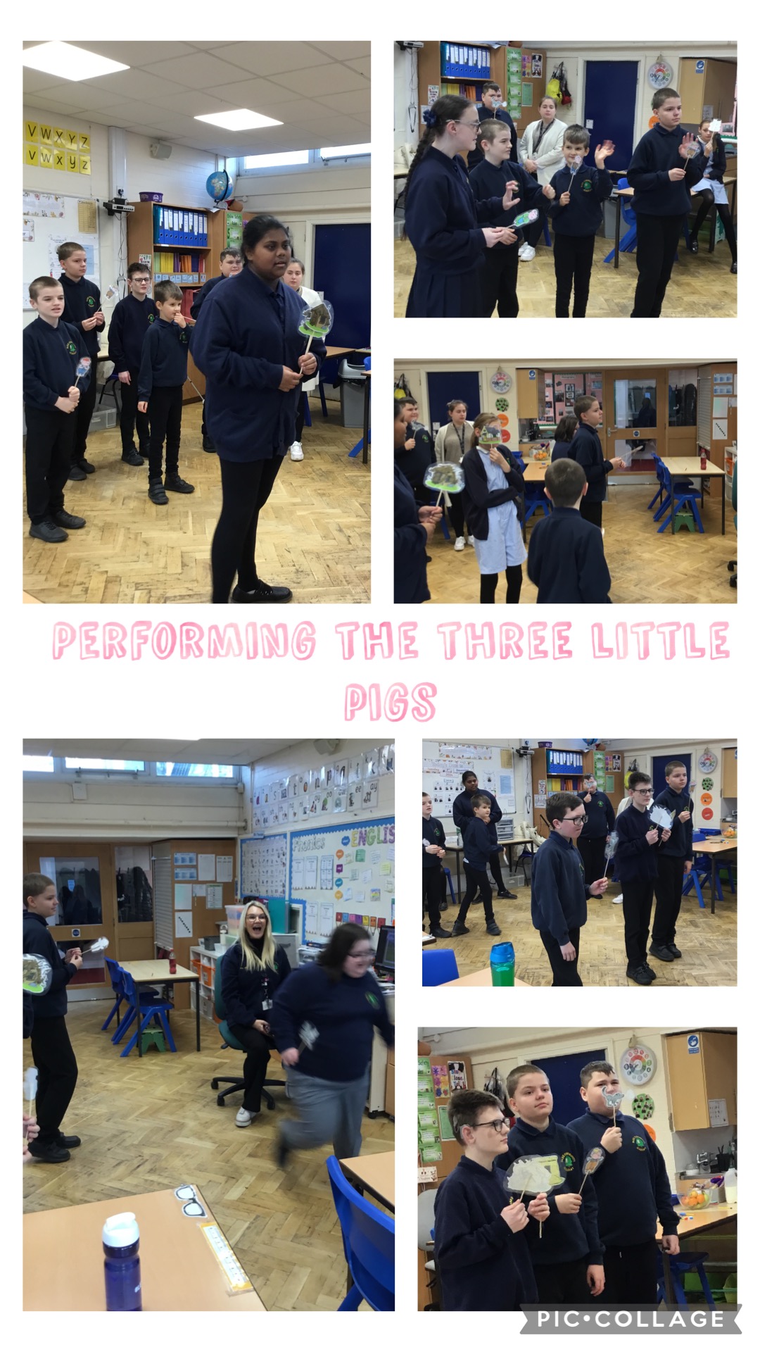 Image of Performing the Three Little Pigs