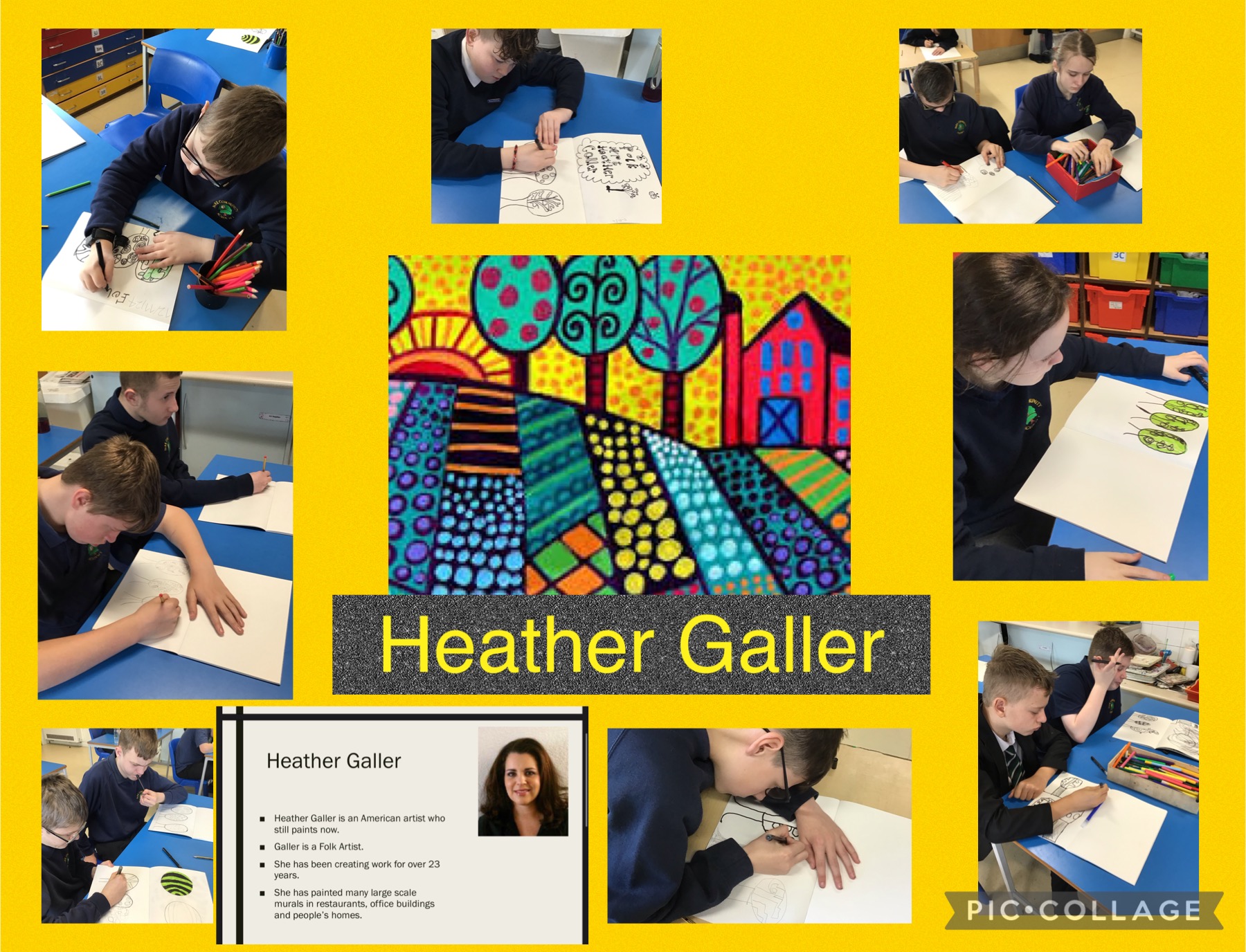 Image of In Art we have been looking at Heather Galler