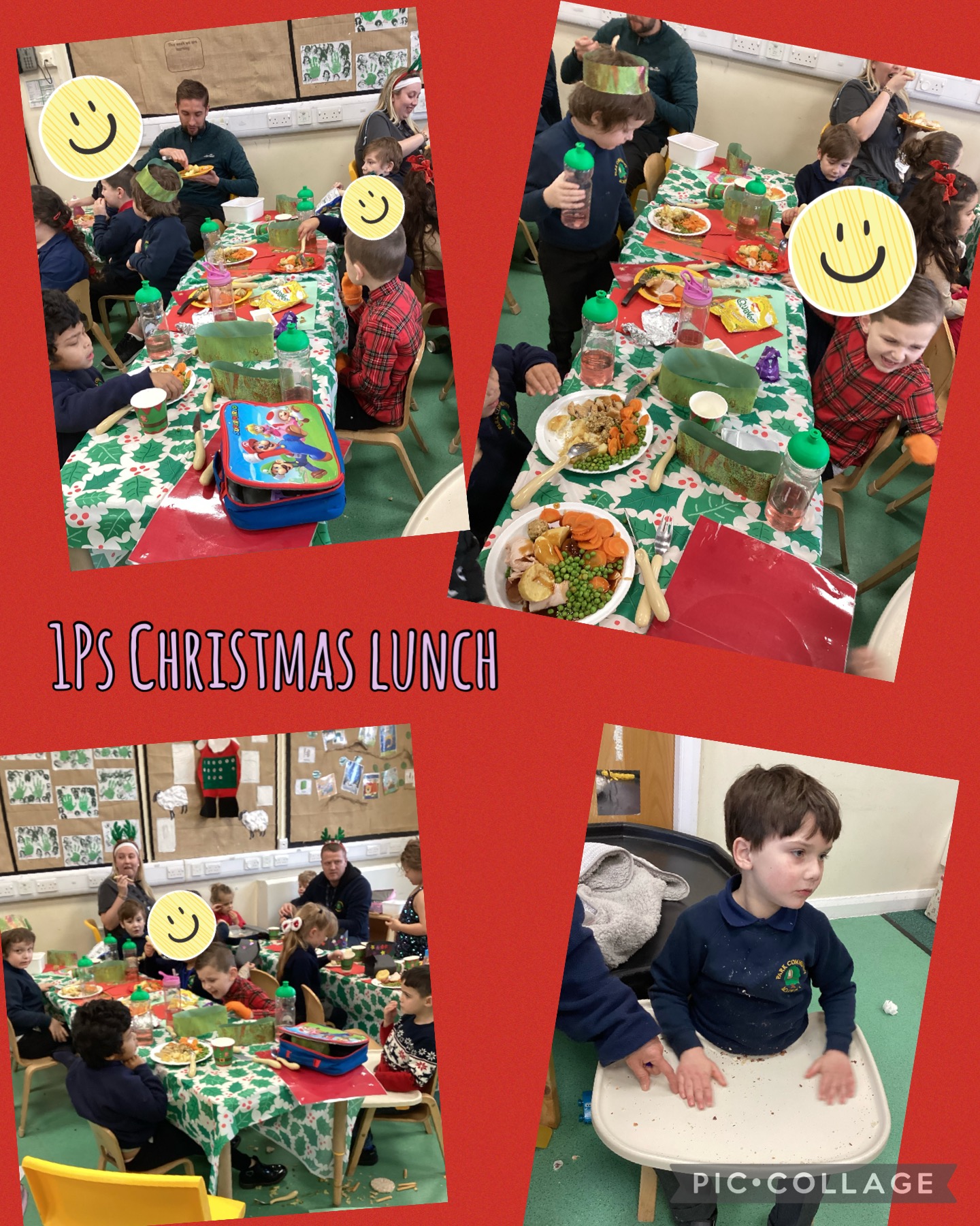 Image of 1P enjoying Christmas lunch this week