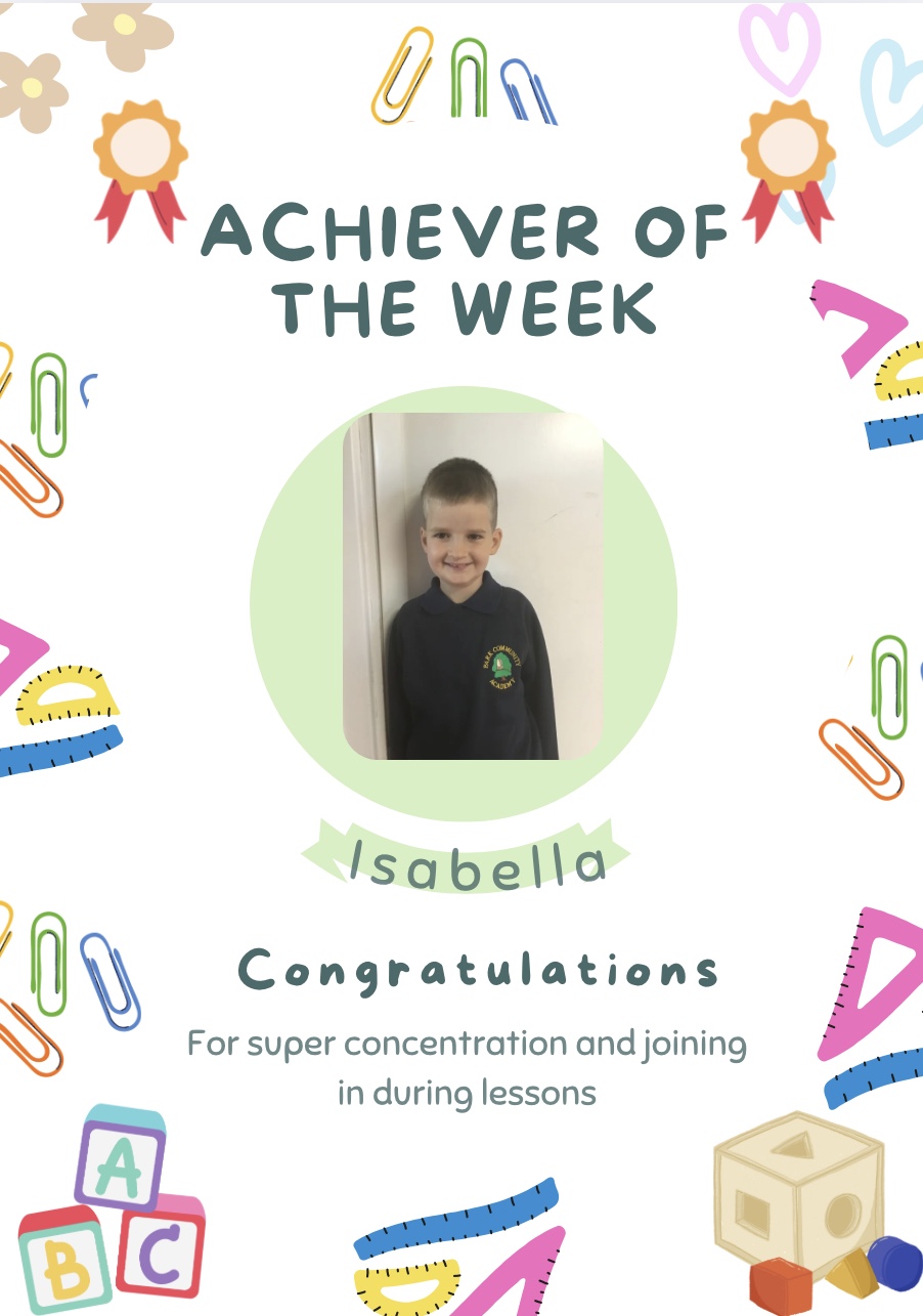 Image of Achiever of the week 