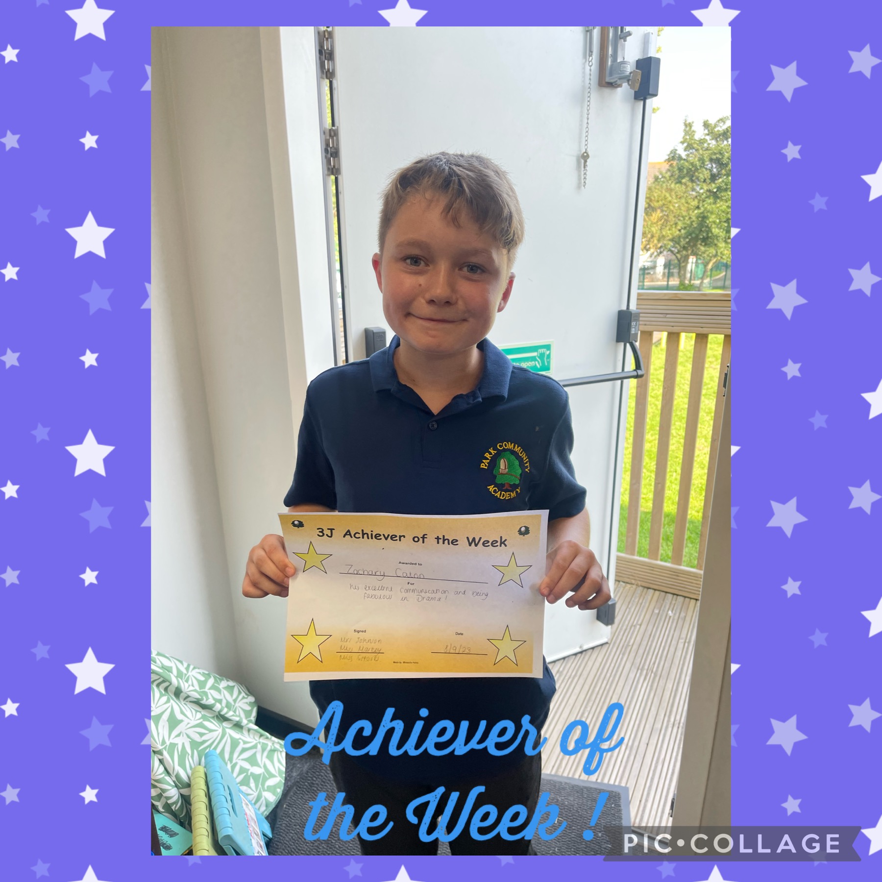 Image of Achiever of the Week 