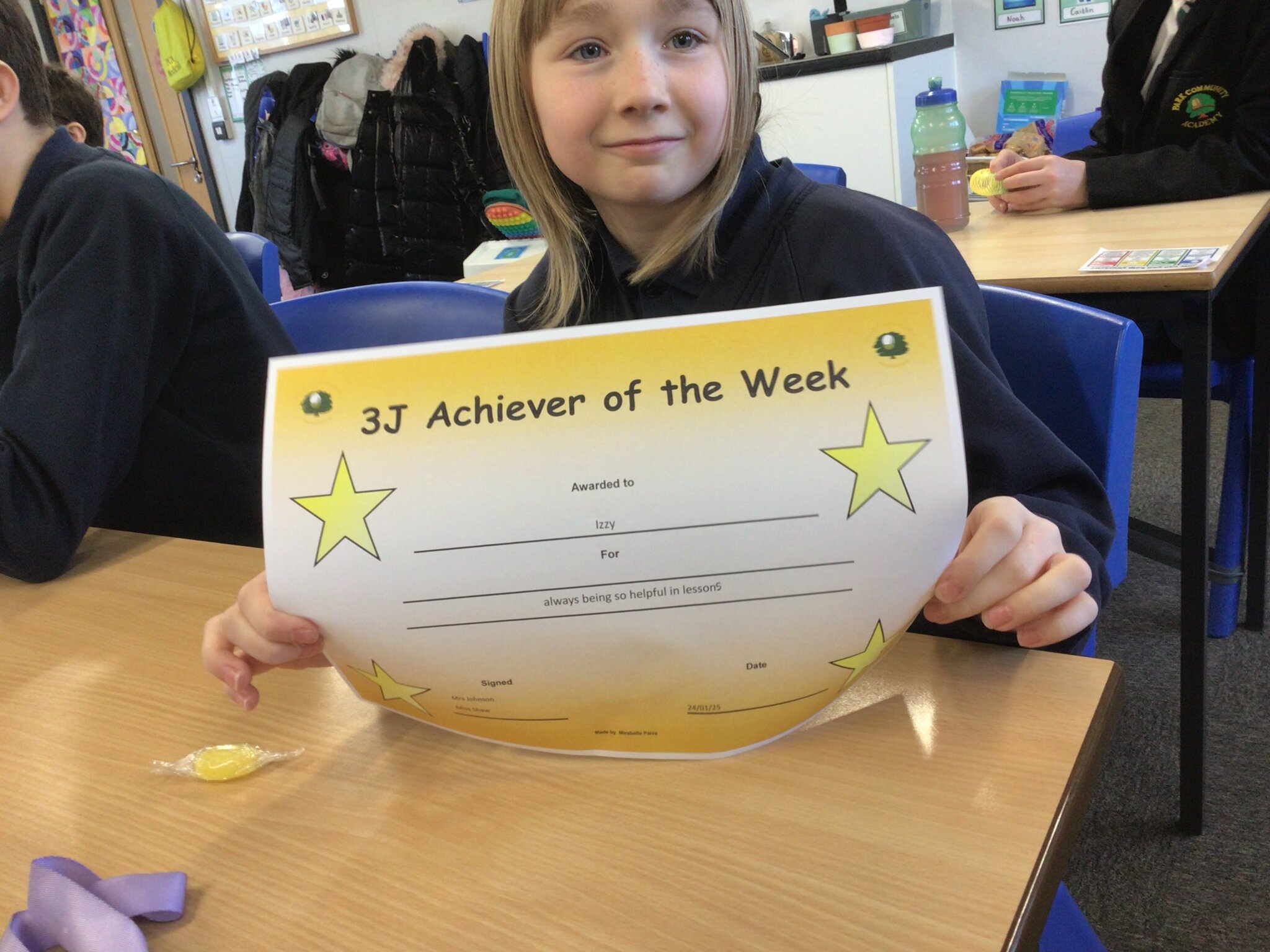 Image of Achiever of the week is…