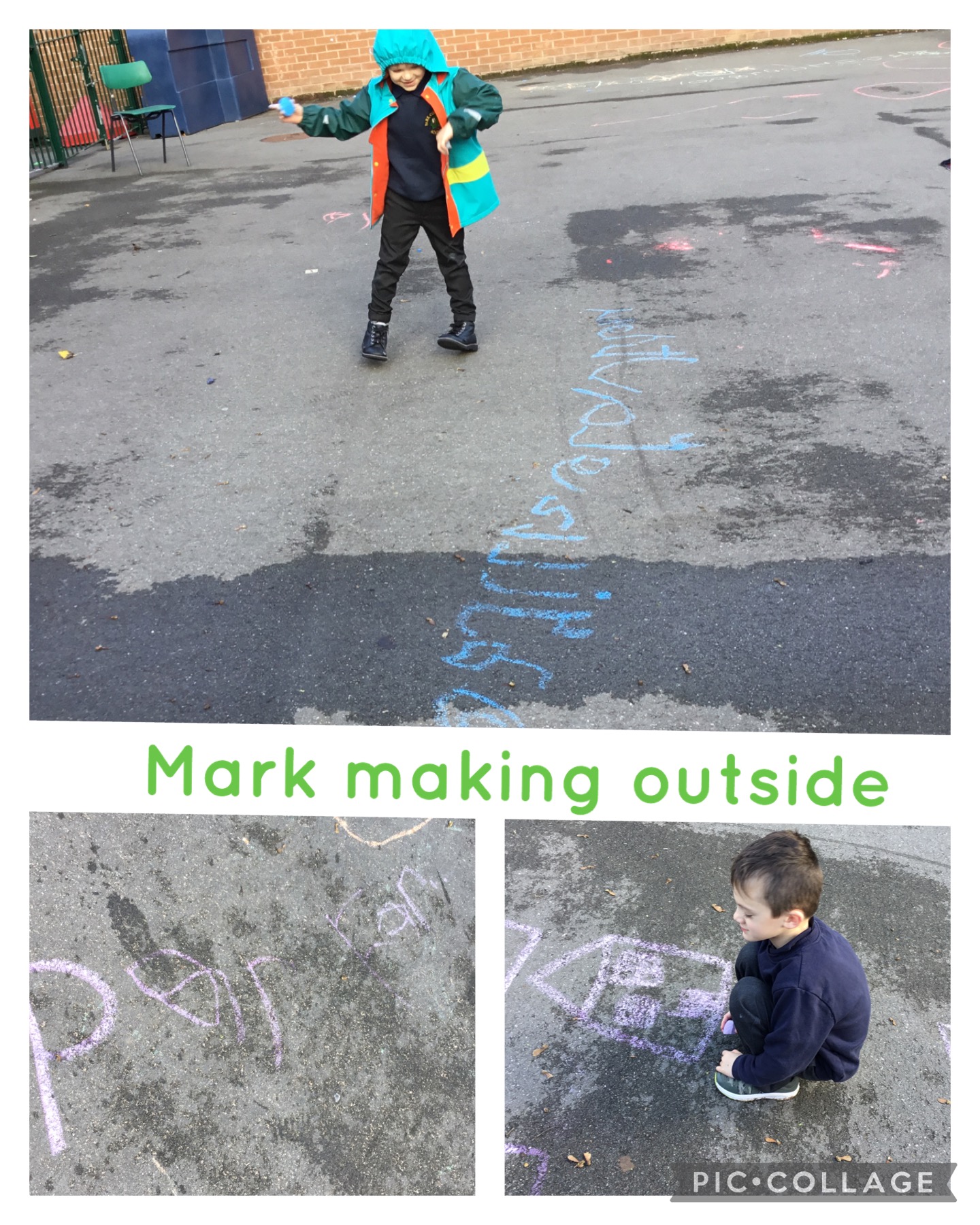 Image of Mark making outside