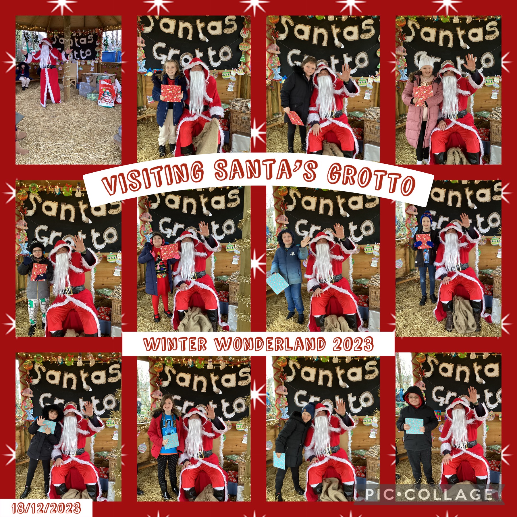 Image of Visiting Santa’s grotto