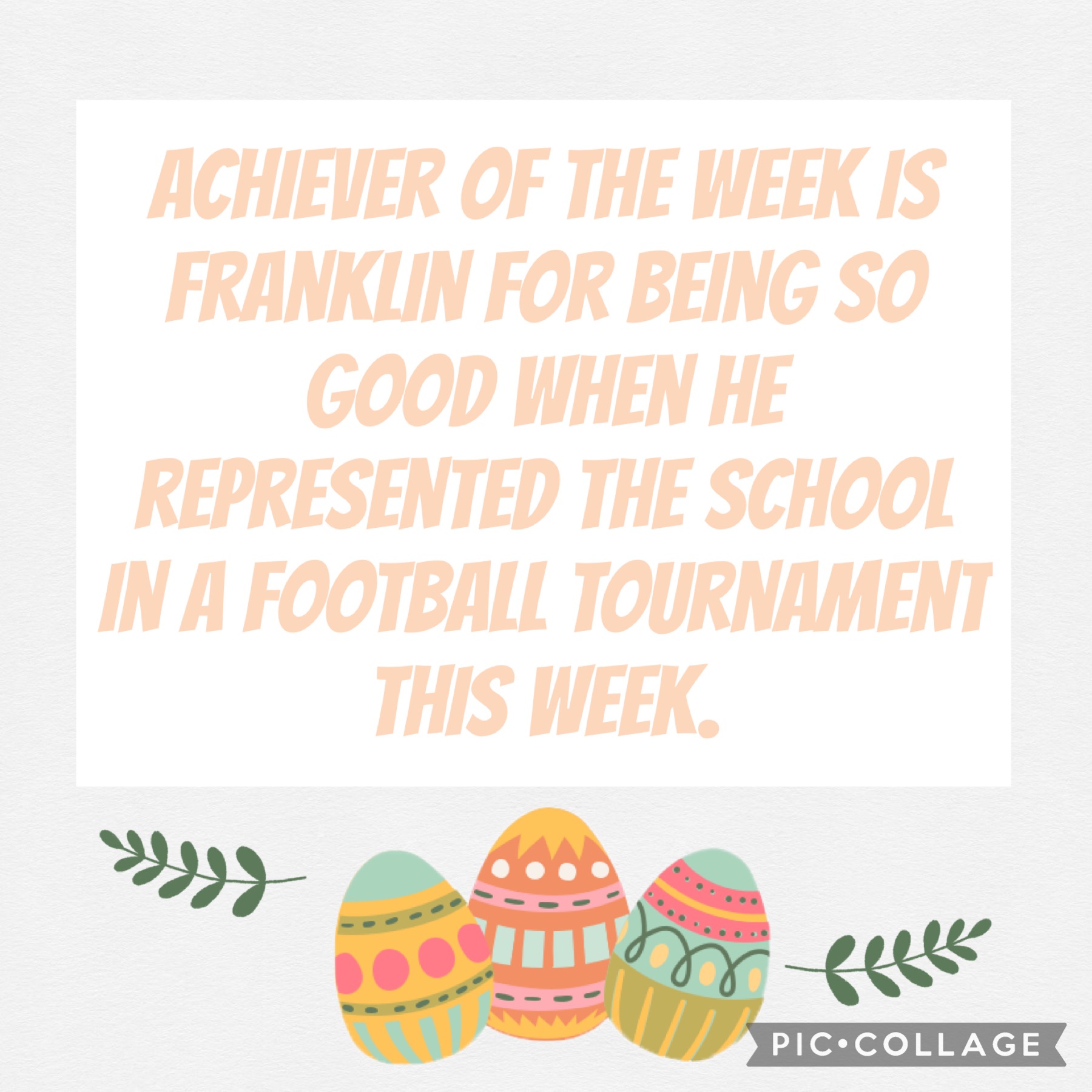 Image of Achiever of the week 