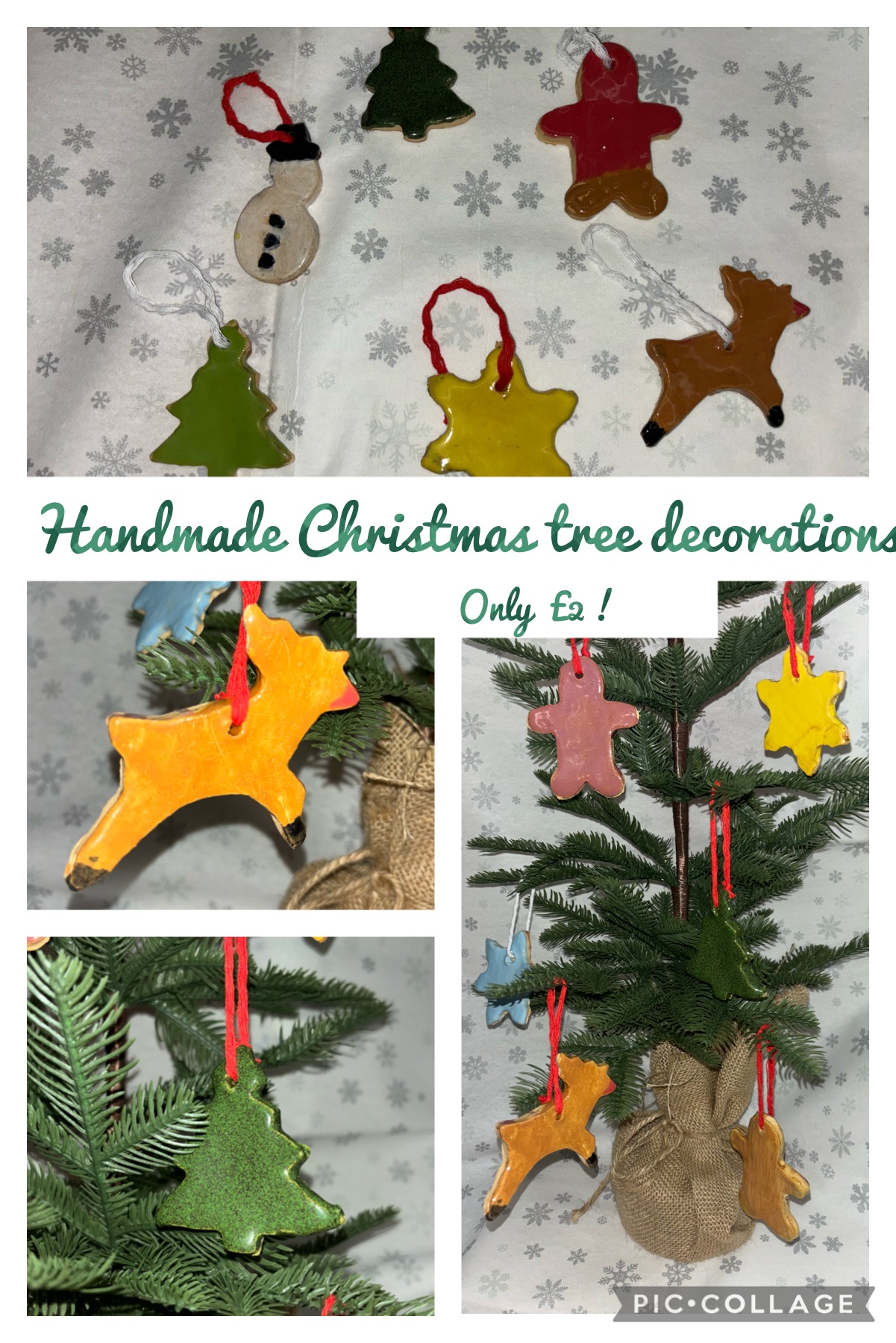 Image of Handmade Christmas Tree Decorations by 3B