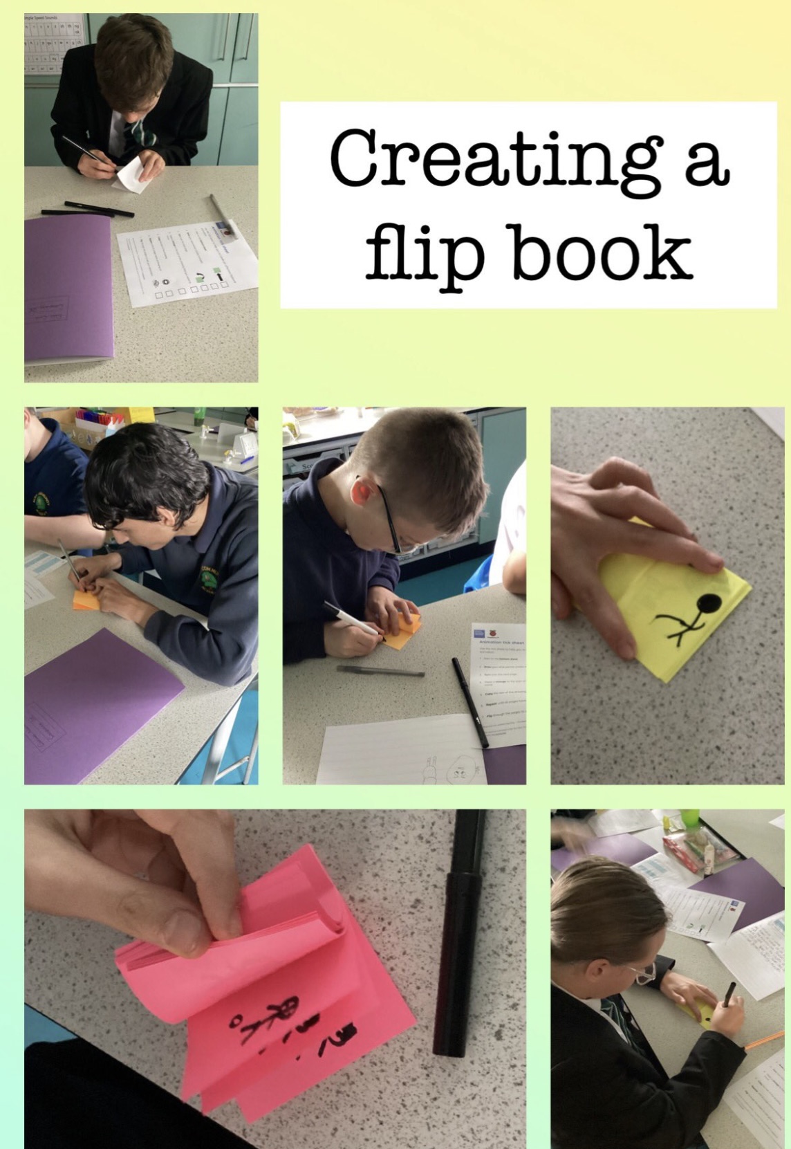 Image of Creating a flip book