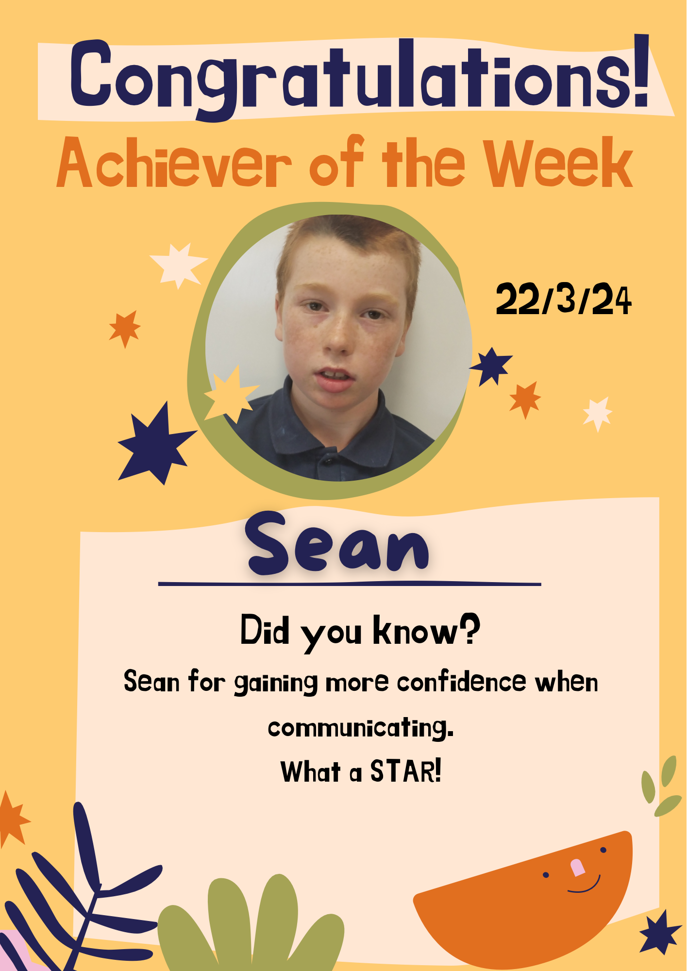 Image of Achiever of the week