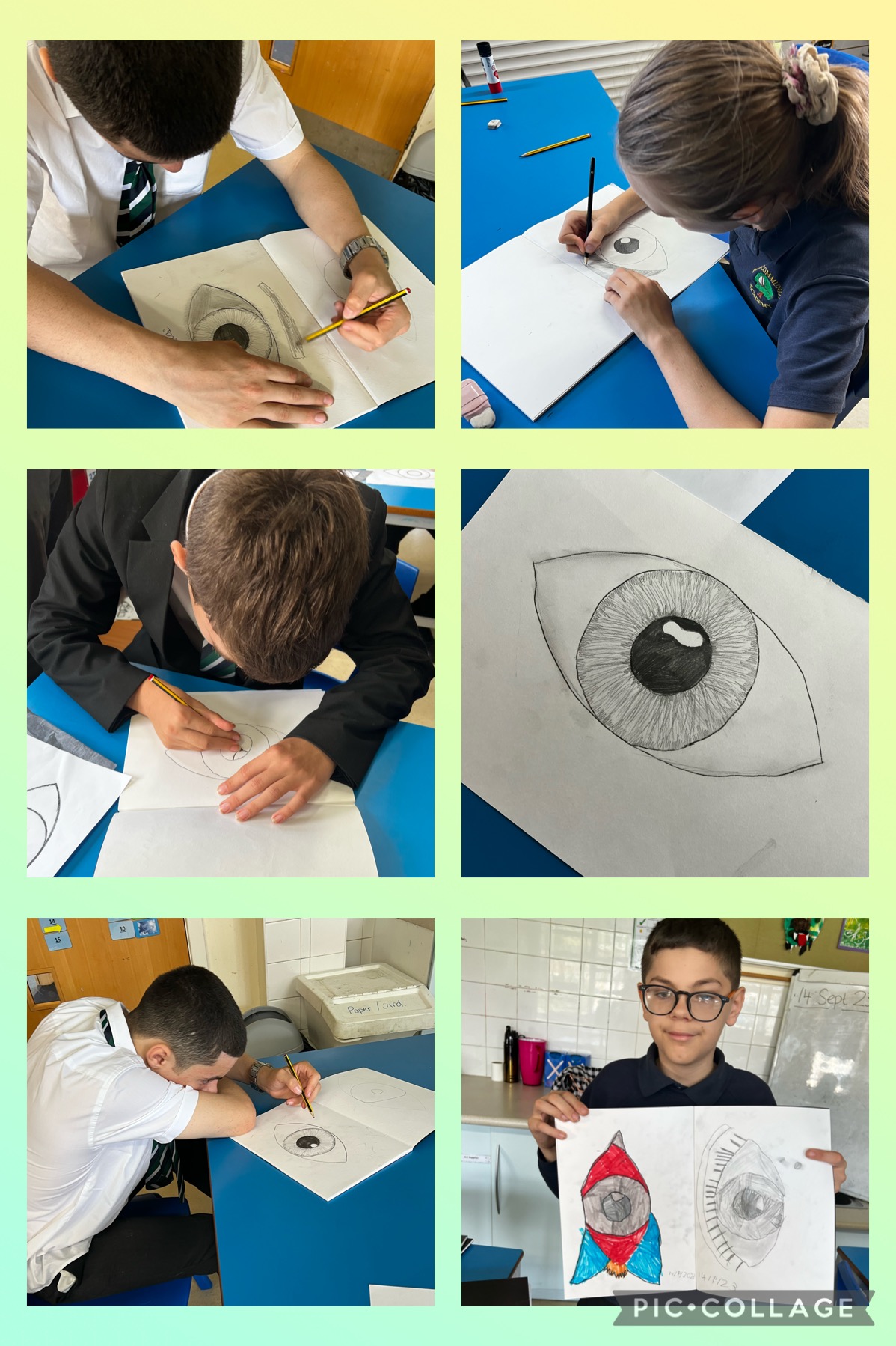 Image of Drawing eyes 