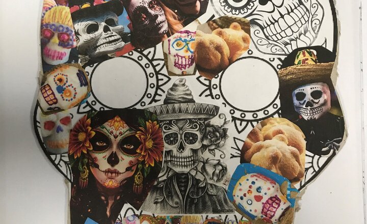 Image of Year 8 art explores Mexican day of the dead
