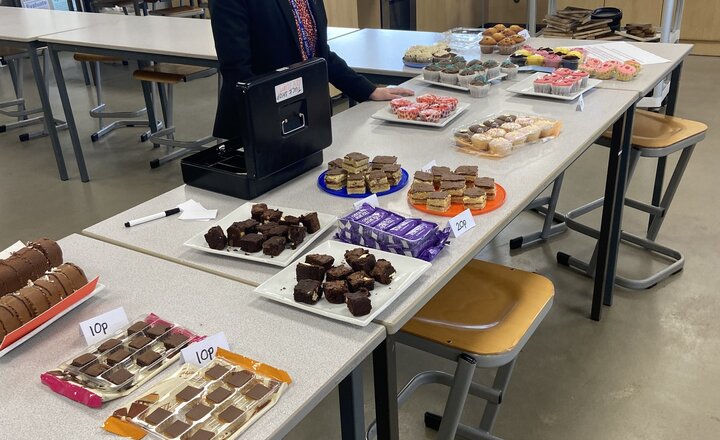 Image of Pupils are having a laugh at Comic Relief bake off