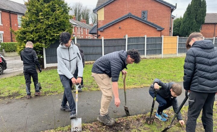 Image of Eco Club tree planting provides opportunity for careers advice