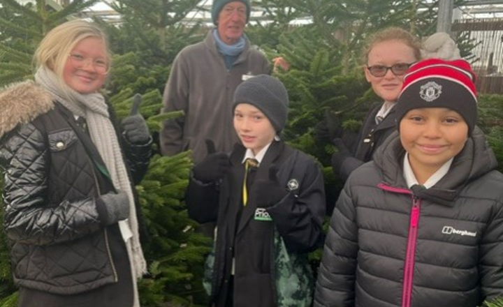Image of When Eco Club went to choose Priory's Christmas tree