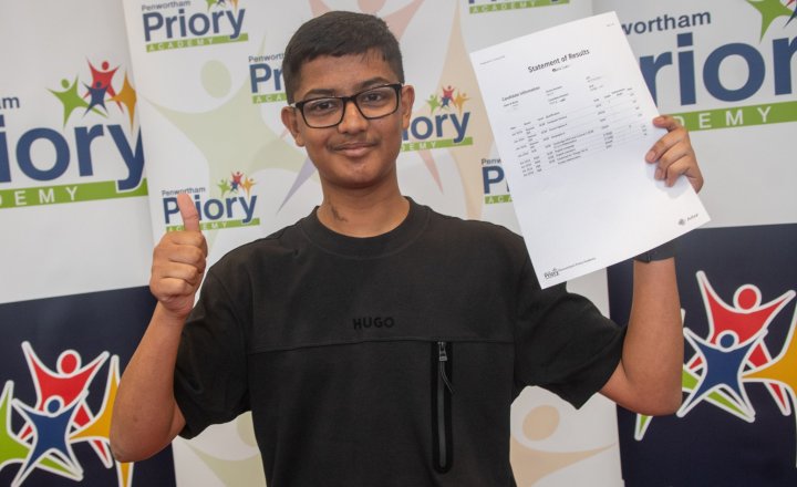 Image of GCSE Results Day - Lucy, Kayal & Junaid