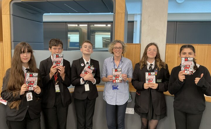Image of Year 9 help select Lancashire Book of the Year at UCLan final