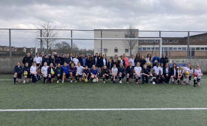 Image of Priory #LetGirlsPlay in nationwide football event