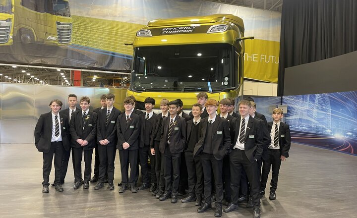 Image of Year 10 Engineering pupils visit Leyland Trucks