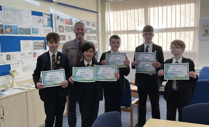 Image of Priory+ autumn term awards giving