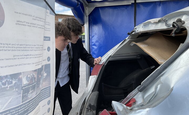 Image of Year 10 learn about the dangers of driving too fast
