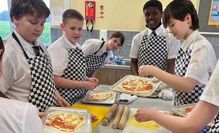 Image of Year 8 Cookery Club celebrate National Pizza Day