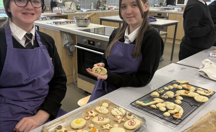 Image of Year 8 Enjoy Spooky Biscuit Creations at Mrs Lockwood’s Cookery Club 