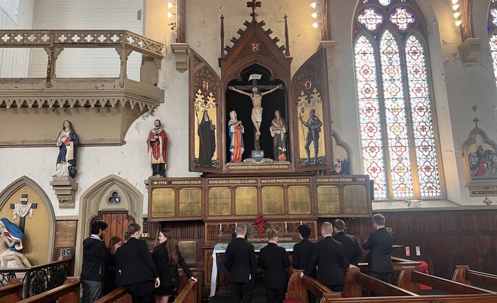 Image of Year 8 take a trip to church with UK's tallest spire