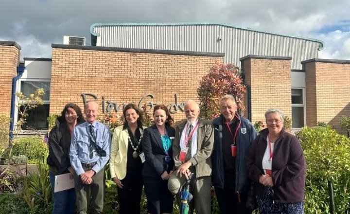 Image of Mayor Makes Surprise Visit to Priory's Award-Winning Gardens