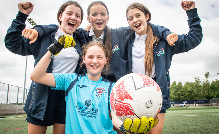 Image of Priory's PE department catches girls football fever