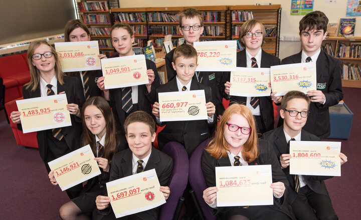 Image of Priory pupils enjoy millionaire status - in words at least!