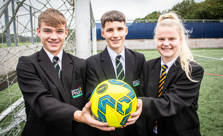 Image of Priory scores a hat-trick for county football