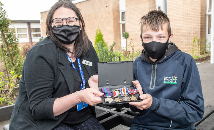 Image of Year 8 pupil brings his story to life in History