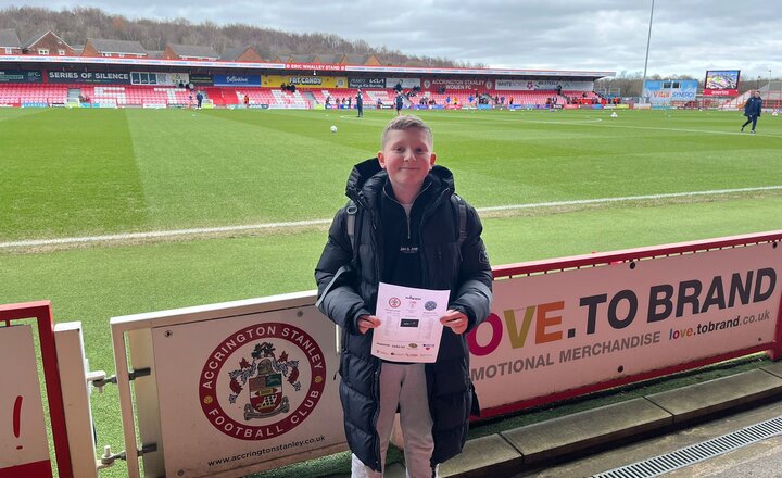 Image of Budding Year 10 Broadcaster Inspired by Professional Match Day Experience