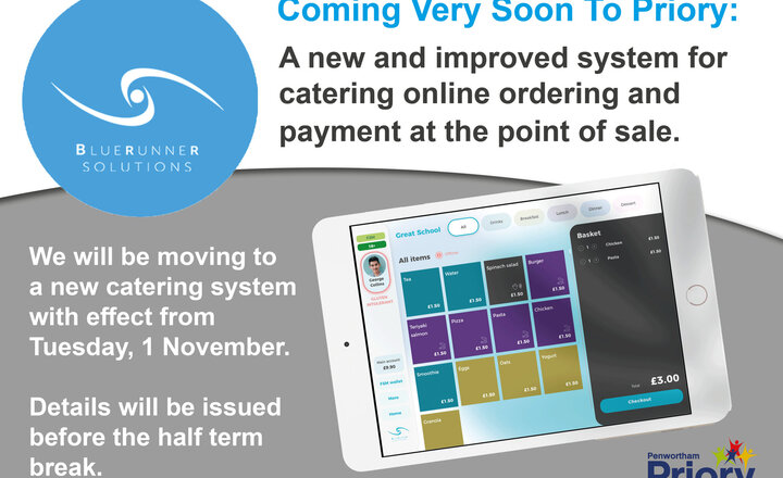 Image of New catering system coming to Priory