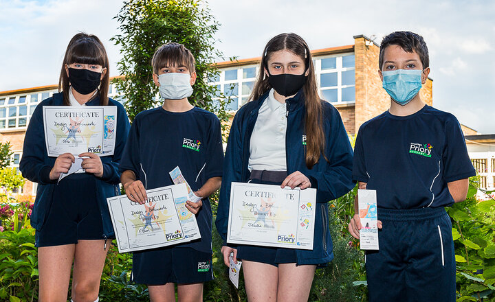 Image of Year 8 bookmark design winners