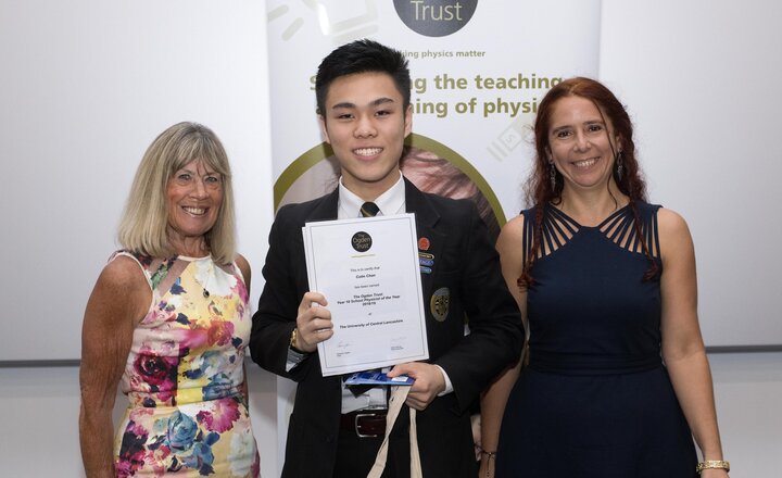 Image of Priory's physicist of the year