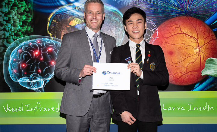 Image of Year 10 pupil is first in country to finish Tassomai