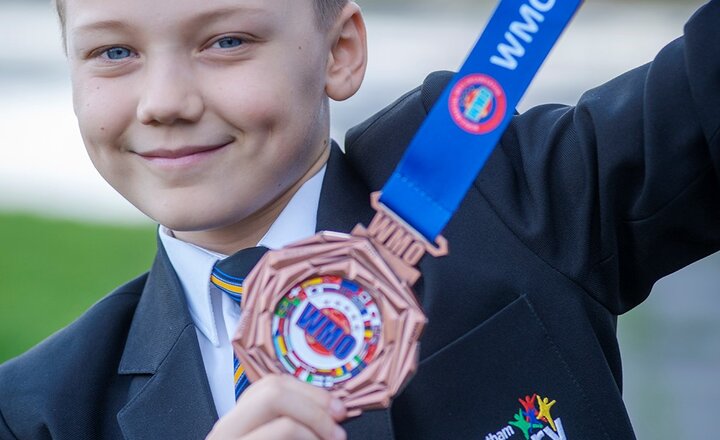 Image of Connor kickboxes his way to victory