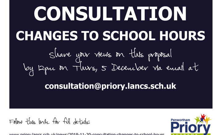 Image of Consultation - changes to school hours