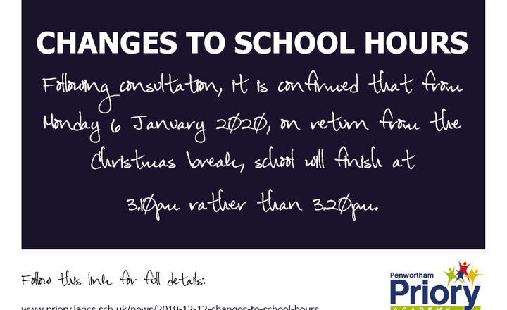 Image of Changes to school hours