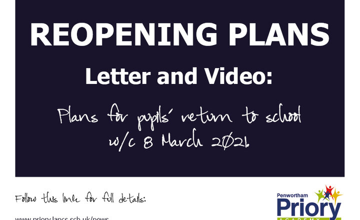 Image of Reopening plans - March 2021