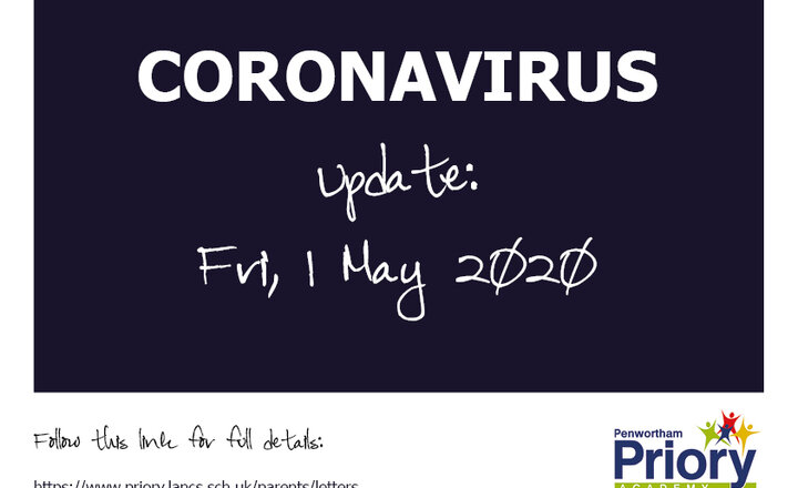 Image of Response to Coronavirus - Update 1 May