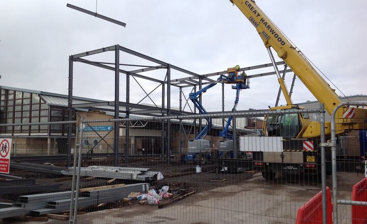 Image of New IT block on the way up