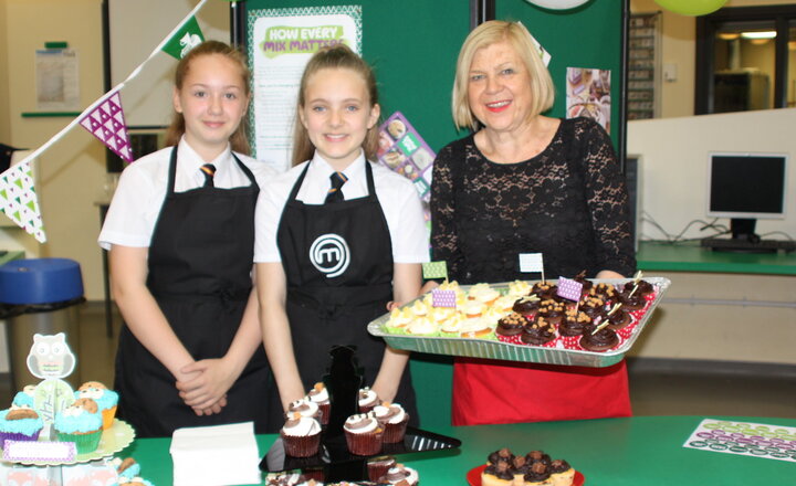 Image of Year 9 girls raise over £400 for Macmillan event