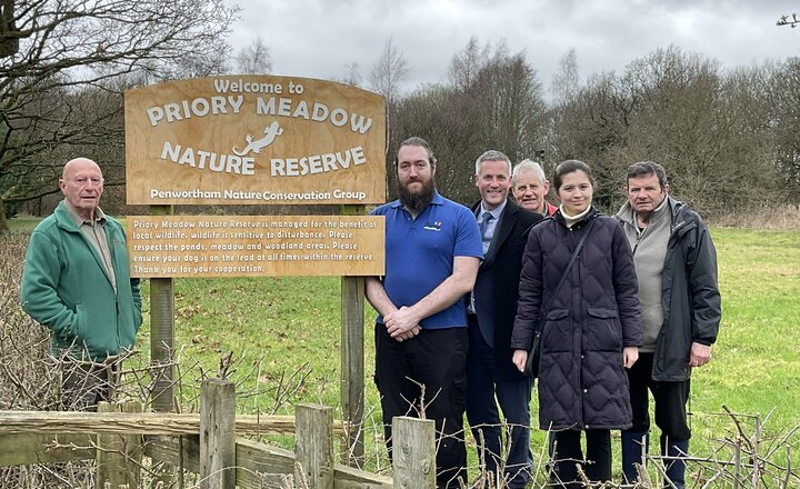 Image of A new sign of the times for Penwortham's nature reserve